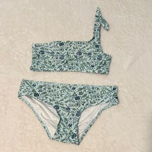 LOFT Beach Floral One-Shoulder Bikini Set